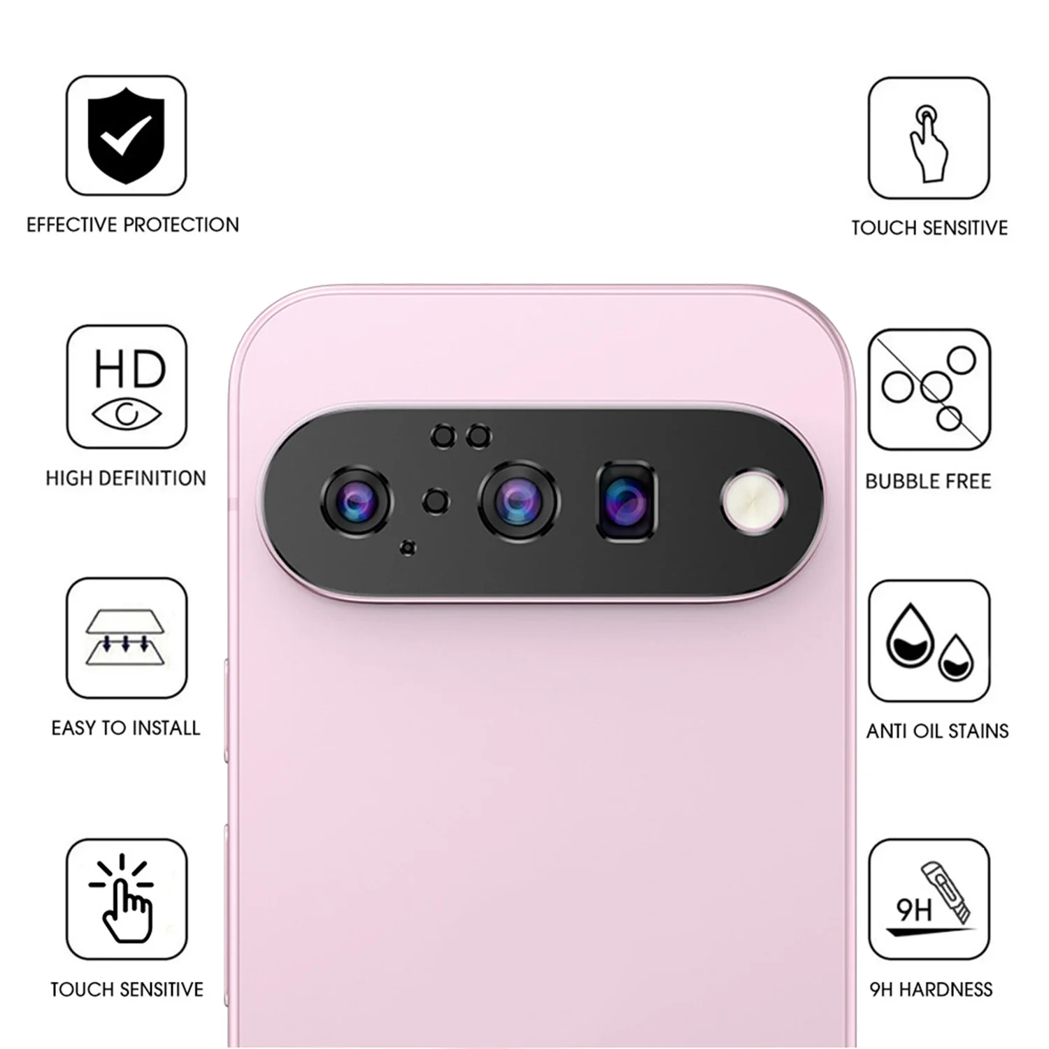 Aluminum Alloy Camera Protectors For Google Pixel 10 10Pro 10XL 10Fold Back Camera Lens Metal Stickers Protective Films Cover