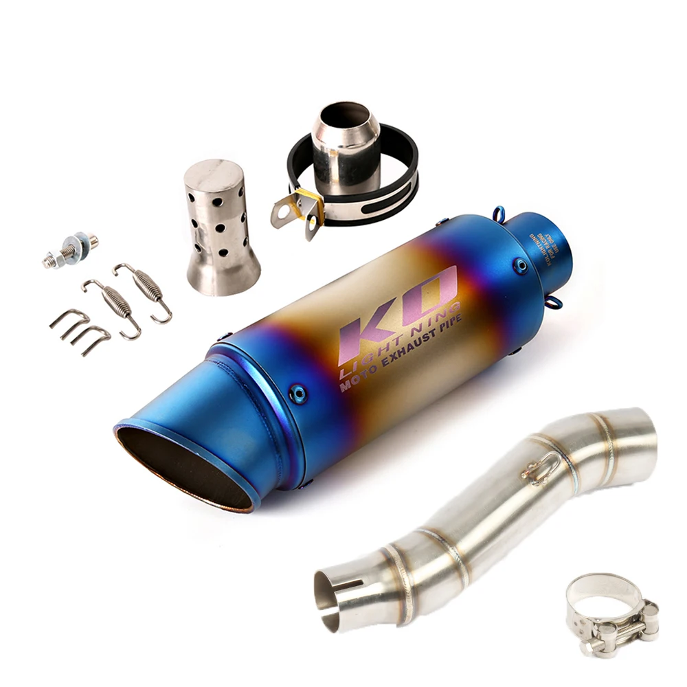 

Для Honda CB300F 2015-2018 51 мм глушитель выхлопной трубы мотоцикла из нержавеющей стали с DB Killer