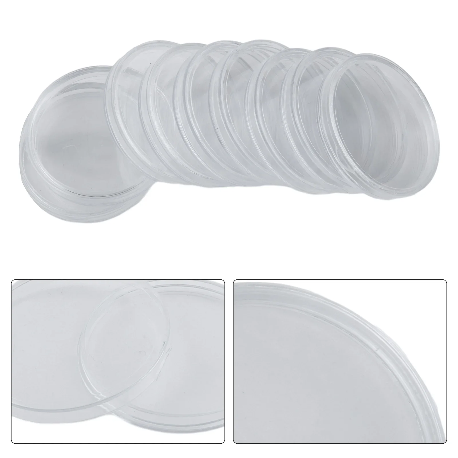 

Protection Coin capsules Round Storage Transparent Accessories Case Clear Collection Plastic Box Container Holder