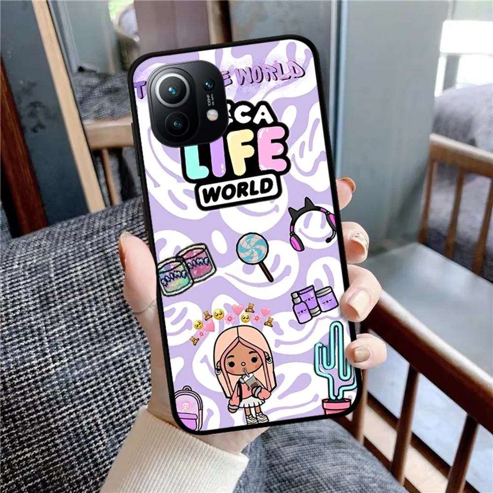 Funda de teléfono Toca Boca Toca Life World para Xiaomi Mi 5X 8 9 10 11 12 lite pro 10T PocoX3pro PocoM3 Note 10 pro lite