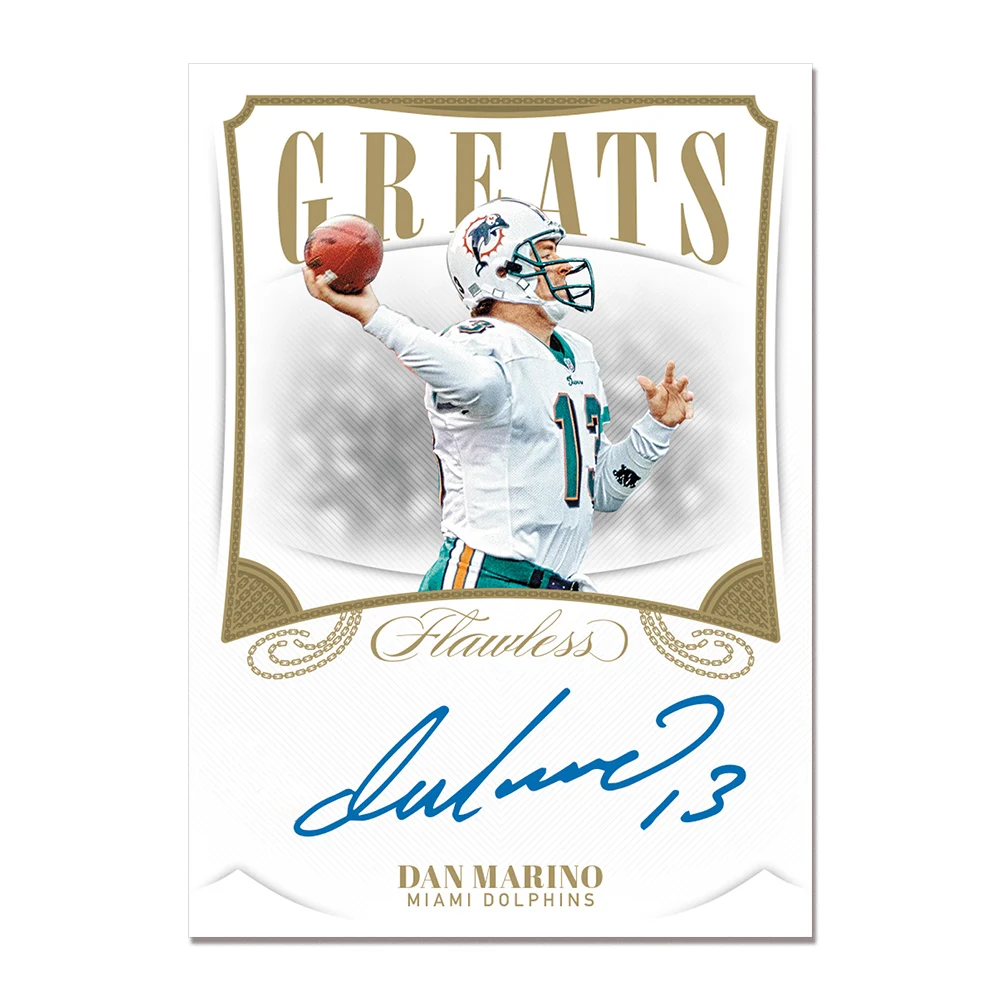 PANINI football DIY 7PCS BC GREATS RANDY MOSS DEION SANDERS DAN MARINO BRIAN URLACHER signature Colorful flash collectible cards