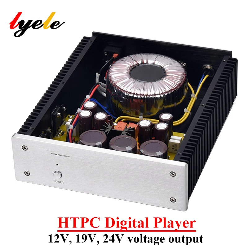 LYELE 12v 19v 24v Linear power supply  High Power Voltage Output Large Current for 200w HTPC Digital Player