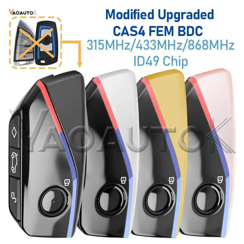 

Keyless ID49 Modified Smart Key fit BMW F Chassis CAS4+ FEM BDC 3 5 7 Series X3 X4 M3 M4 Car Remote 433 315 868 Mhz Proximity