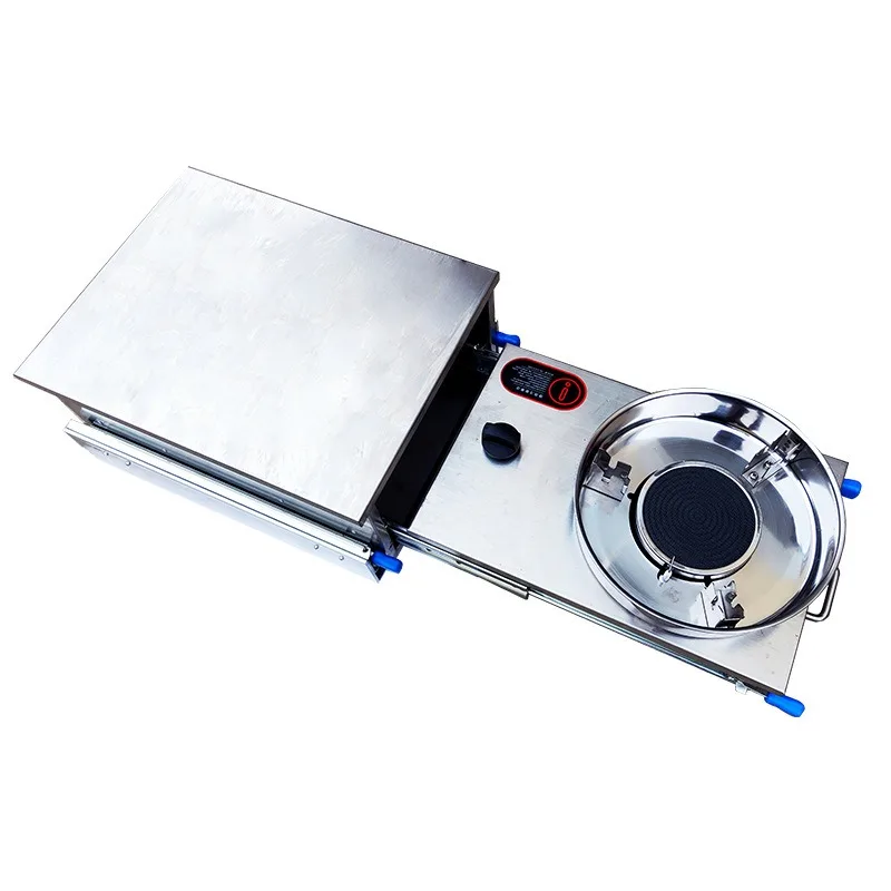 RV pull-out gas stove, stainless steel car RV stove, external kitchen stove