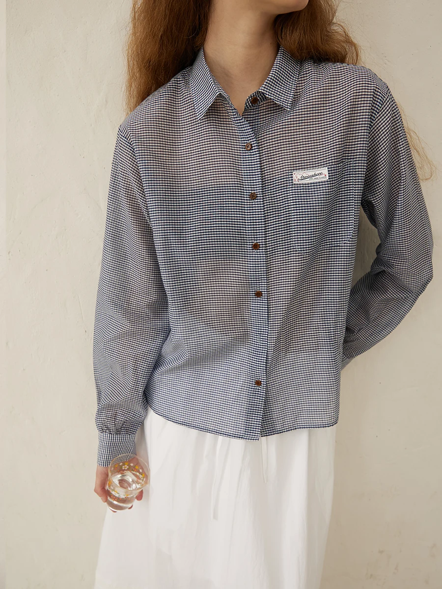 

Cleanfit Summer Lightweight Blue White id Silk Cotton irt Hereaoss Refreing Feel Cotton Lark Silk Blend Long Sve Pol...