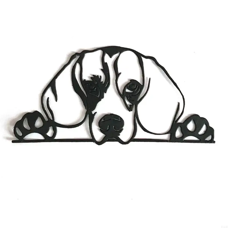 H4GD Sleeping Dog Metal Cuting Dies Stencil Scrapbooking DIY Suppet Card Card Dekoracja wytłaczania