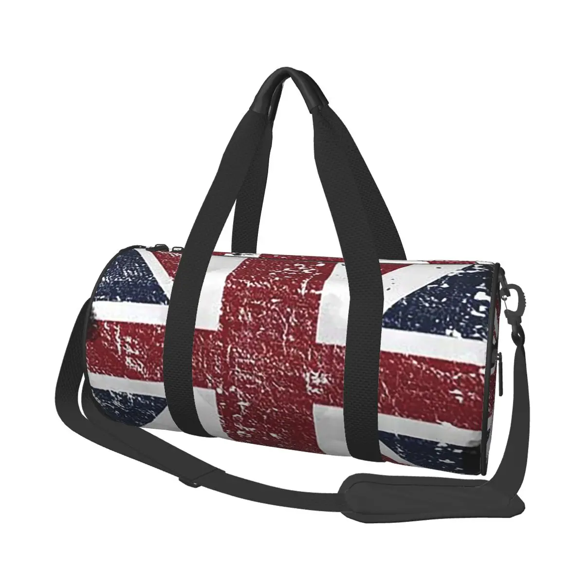 

Потертый британский флаг Черный Серый Юнион Джек Маска для лица Великобритания Большая спортивная сумка Duffle Дорожные сумки Сумки Сумка для фитнеса