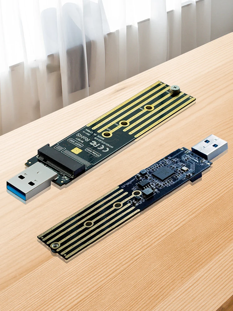 NVMe-USB 어댑터 최대 2TB PCIe 기반 M-Key 하드 드라이브 리더 M-Key M.2 NVMe-USB 카드 리더 (M.2 2230 2242 2260 2280 SSD용)