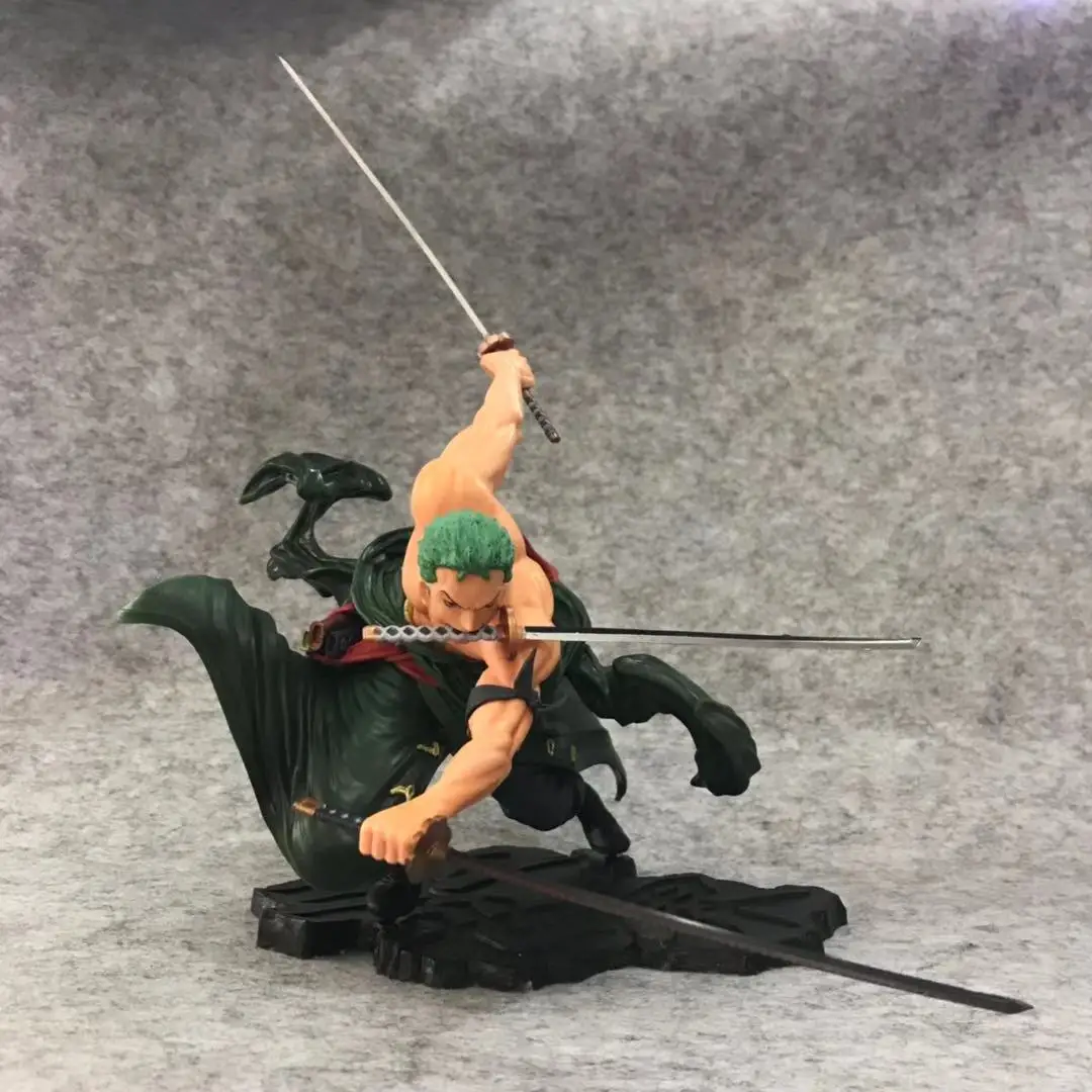 One Piece 18cm Anime Figure Roronoa Zoro Three-Blade Sa-maximum Manga Anime Statue Action Figure Collection Model Kid Toys