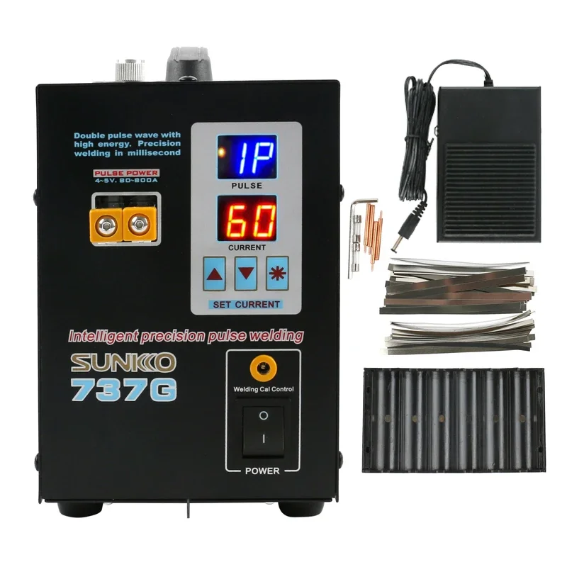 SUNKKO 737G Battery Spot Welder 4.3KW High Power Automatic Spot Welding Machine For 18650 Lithium Batteries Pulse Spot Welders 