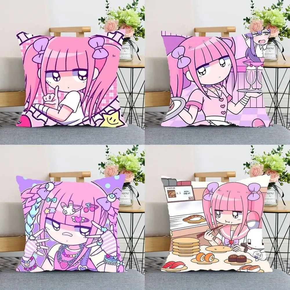 

Cartoon Menhera Chan Pillow Case Soft Decorative Pillow Covers Sofa Cushions For Living Room Cozy Ornamental Throw Pillows