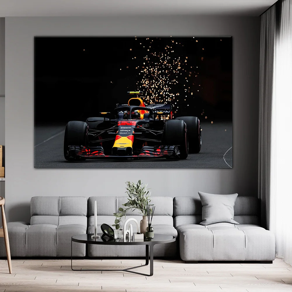 Formula 1 Red Max Verstappen Racing Nordic Poster And Prints Canvas Painting Wall Art Picture Modern for Living Room Decoration