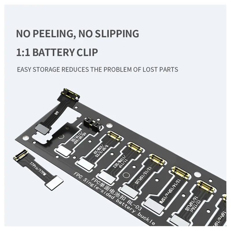 PHILE-For 6 To 17 Pro Max Power Boot Cable Replacement Soft FPC Connector Tool Kit For On-Cable Battery Power Connection