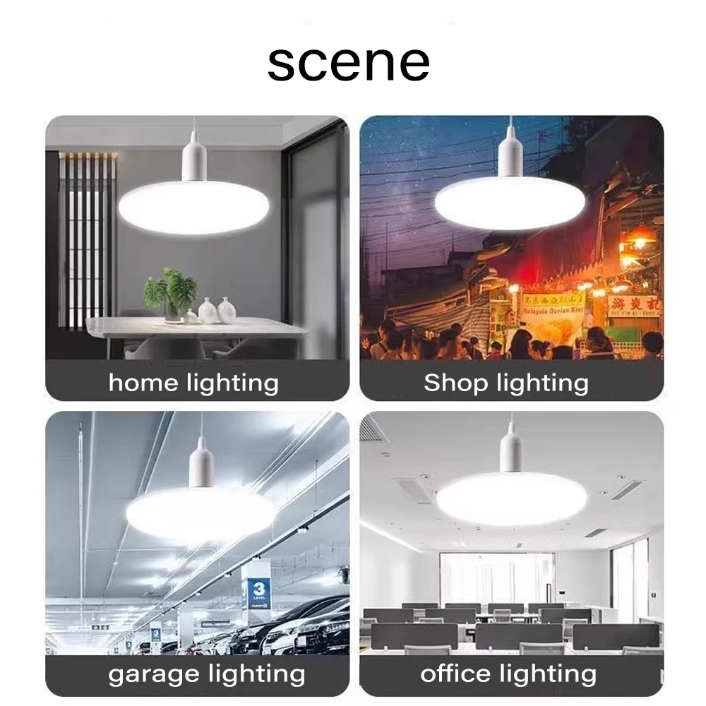 LED لمبة 220 فولت E27 قاعدة المنزلية توفير الطاقة مصباح UFO 20 واط 30 واط 40 واط 60 واط 100 واط إضاءة داخلية الطائر الصحن ضوء أمبولة E27