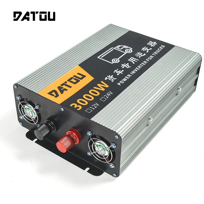 3000W modified sine wave inverter  DC 24V To 220V Peak 6000W  batteries  for trucks