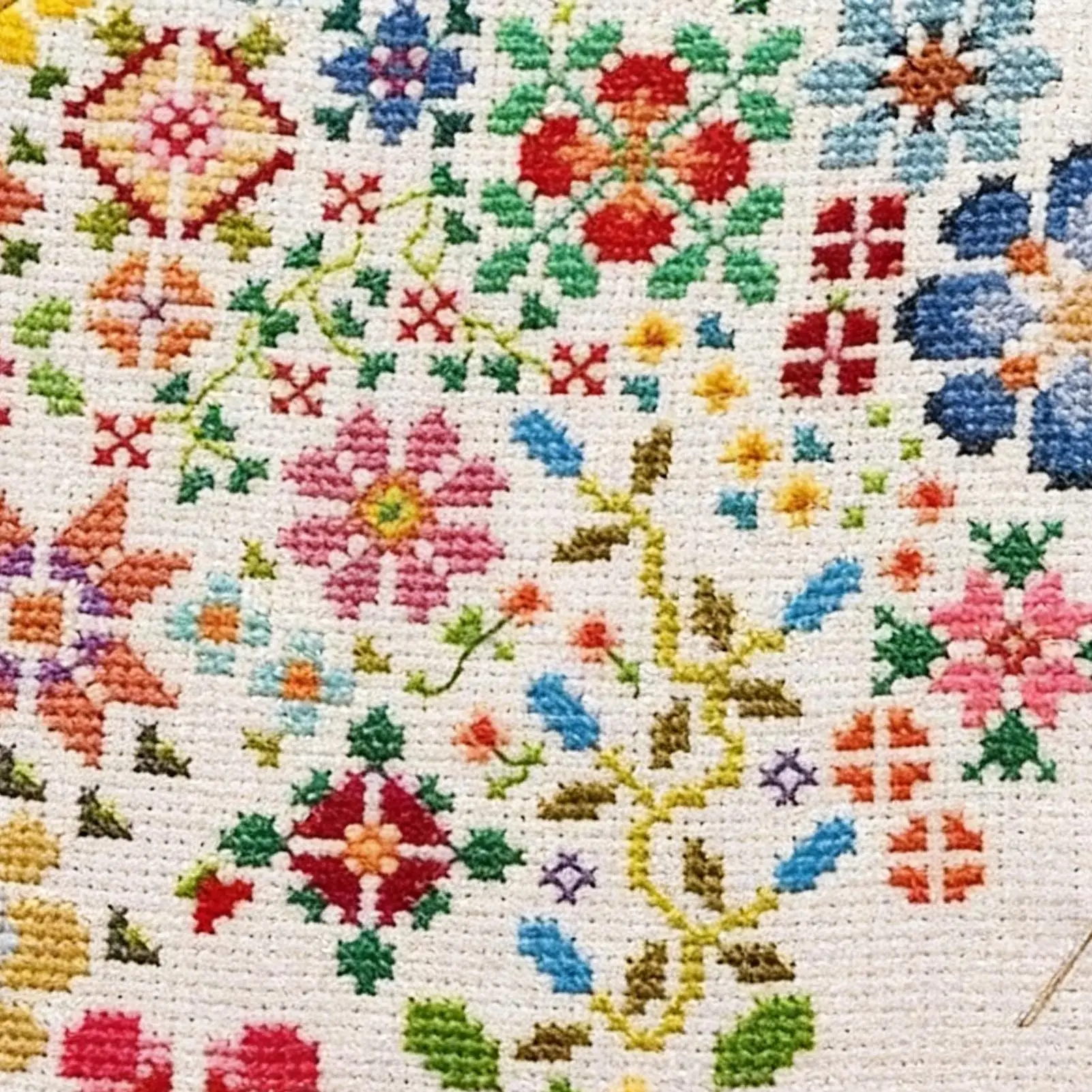 

Embroidery Kit Handmade Cross Sew Floral Hand Embroidery Kit For Festival Holiday Home Unisex Adults Decoration Projects Sewing