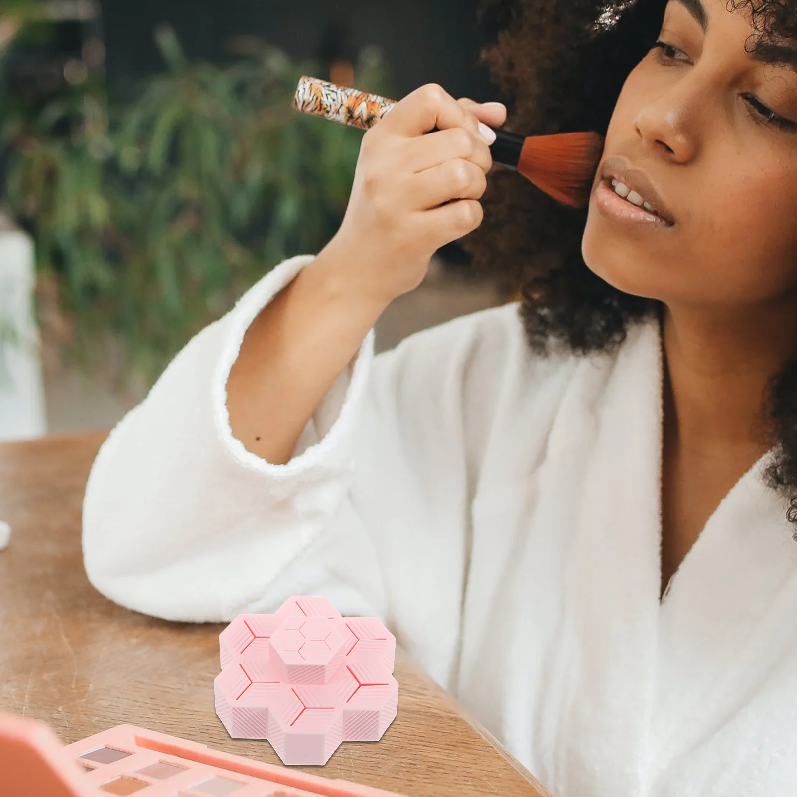 

Multifunctional Silicone Makeup Brush Holder Desktop Cosmetics Organizer Lipstick Storage Vanity Accessories Detachable