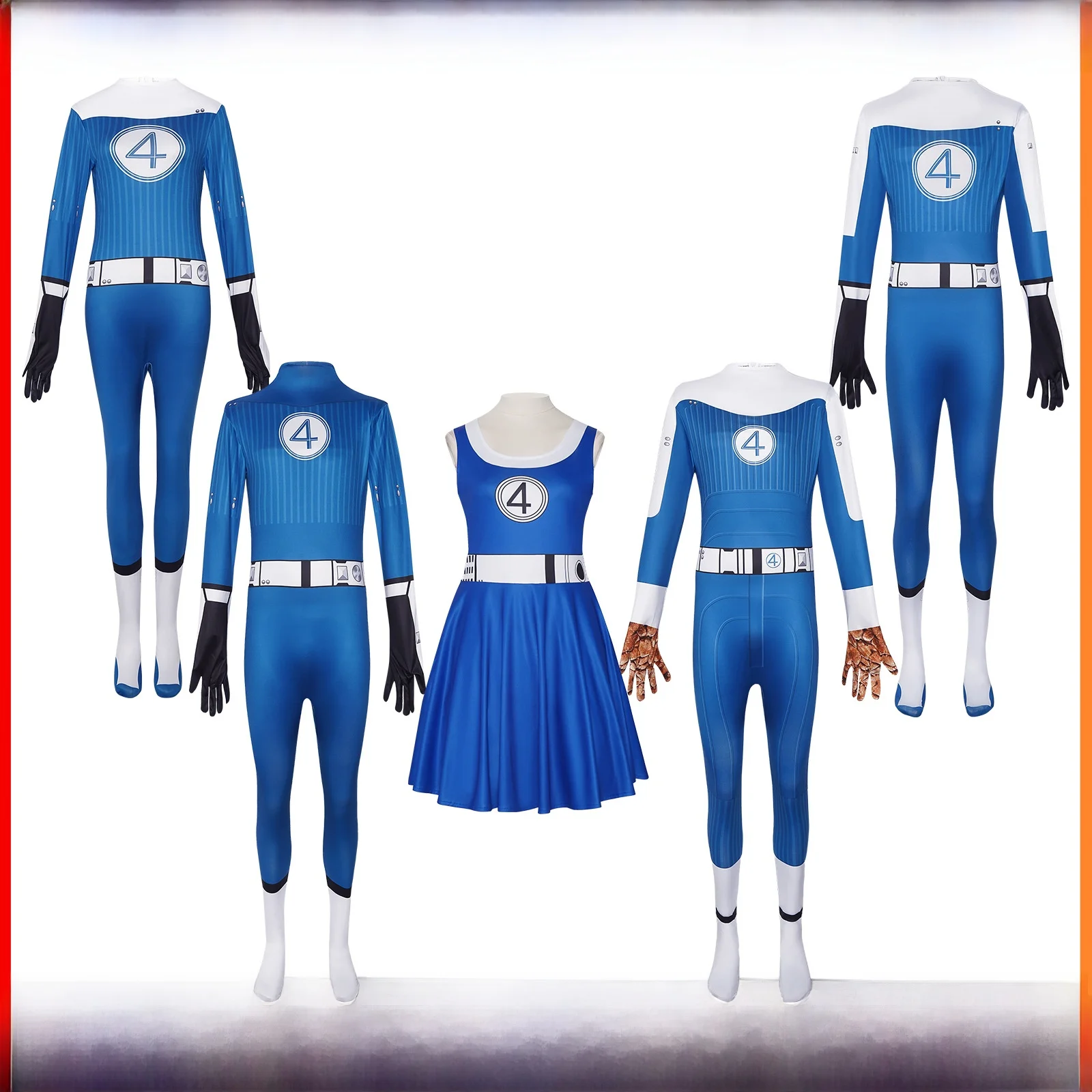 Traje de Cosplay de arpn con inicial de 4 héroes, disfraz de escenario de una pieza de Mr. Fstic Thunderbolt, ropa tradicional para mujer