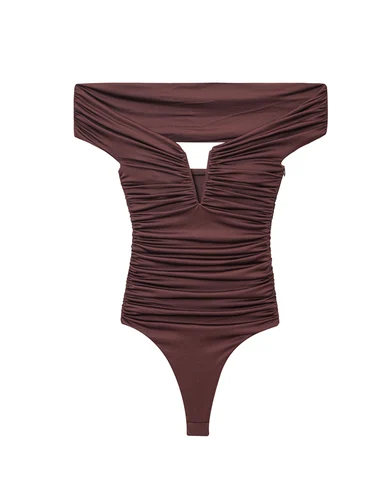 Imagen 2 del producto TFMLN-body Sexy ajustado para mujer, monos con hombros descubiertos y cuello oblicuo, monos de moda sin mangas para mujer, trajes nuevos de verano 2025