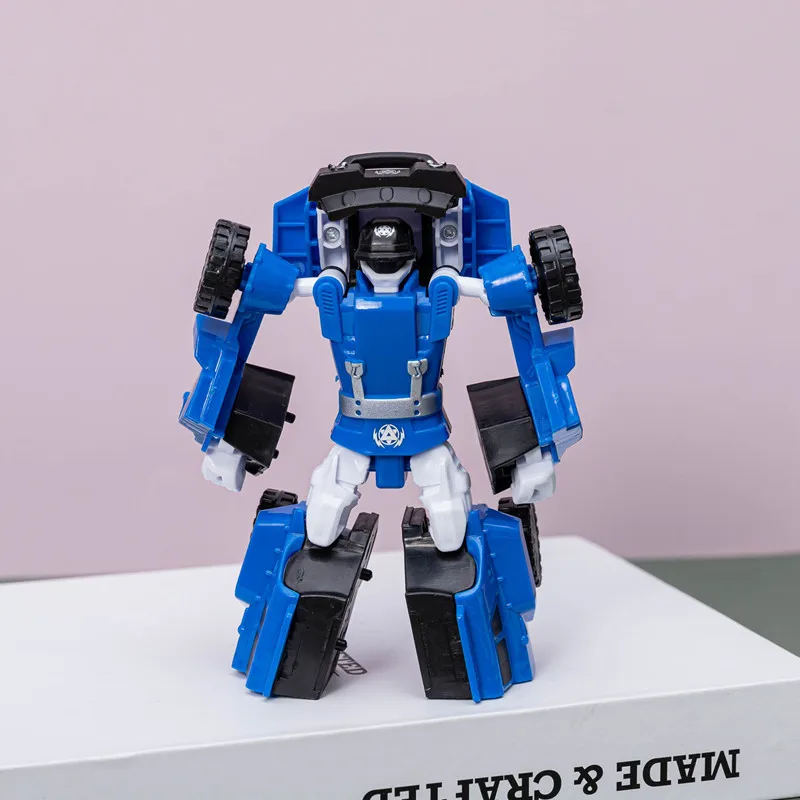 Crianças transformação mecha robô brinquedo modelo 2-em-1 simulação tanque lutador carro robô deformação brinquedo figura de ação menino presente