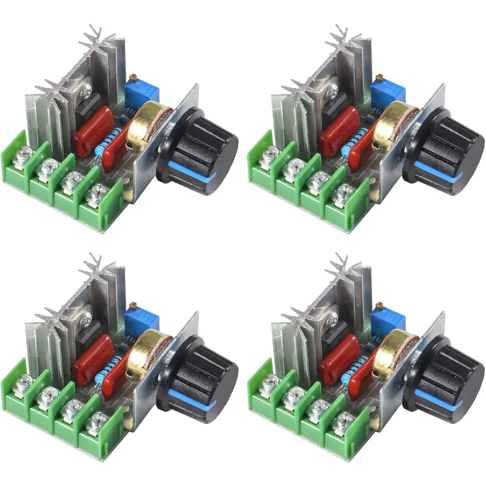 Módulo de controle de velocidade do motor pwm, 2000w, 25a, regulador de velocidade, ac 50-220v, regulador de tensão ajustável com botão de controle de velocidade