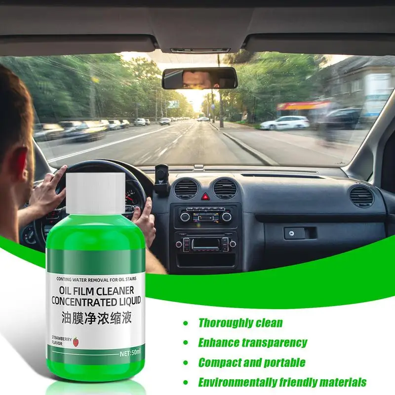 

Car Window Glass Cleaner Car Glass Stain Cleaner Multifunctional Glass Water Stains Remover Car Windshield Washer Fluid 50ml For