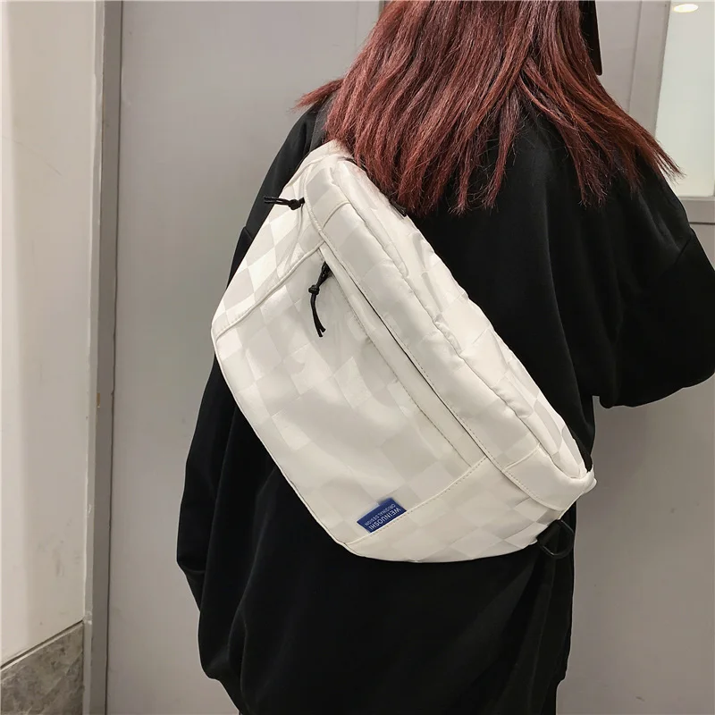 Große Kapazität Frauen Taille Taschen Mode Brust Tasche Unisex Straße Hip-hop Schulter Umhängetasche Outdoor Sport Fanny Pack Gürtel tasche – Detail 4