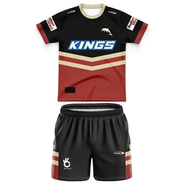 2024 Dolphins Kids Kit Home/maglia da Rugby alternativa taglia: 16-26 (stampa numero nome personalizzato)