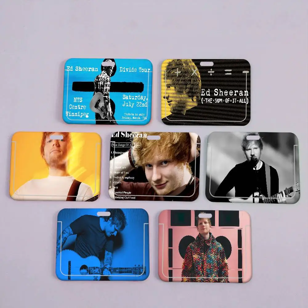 Porta Tarjetas de Crédito y de Identificación Clásico de Ed Sheeran con Correa para el Cuello