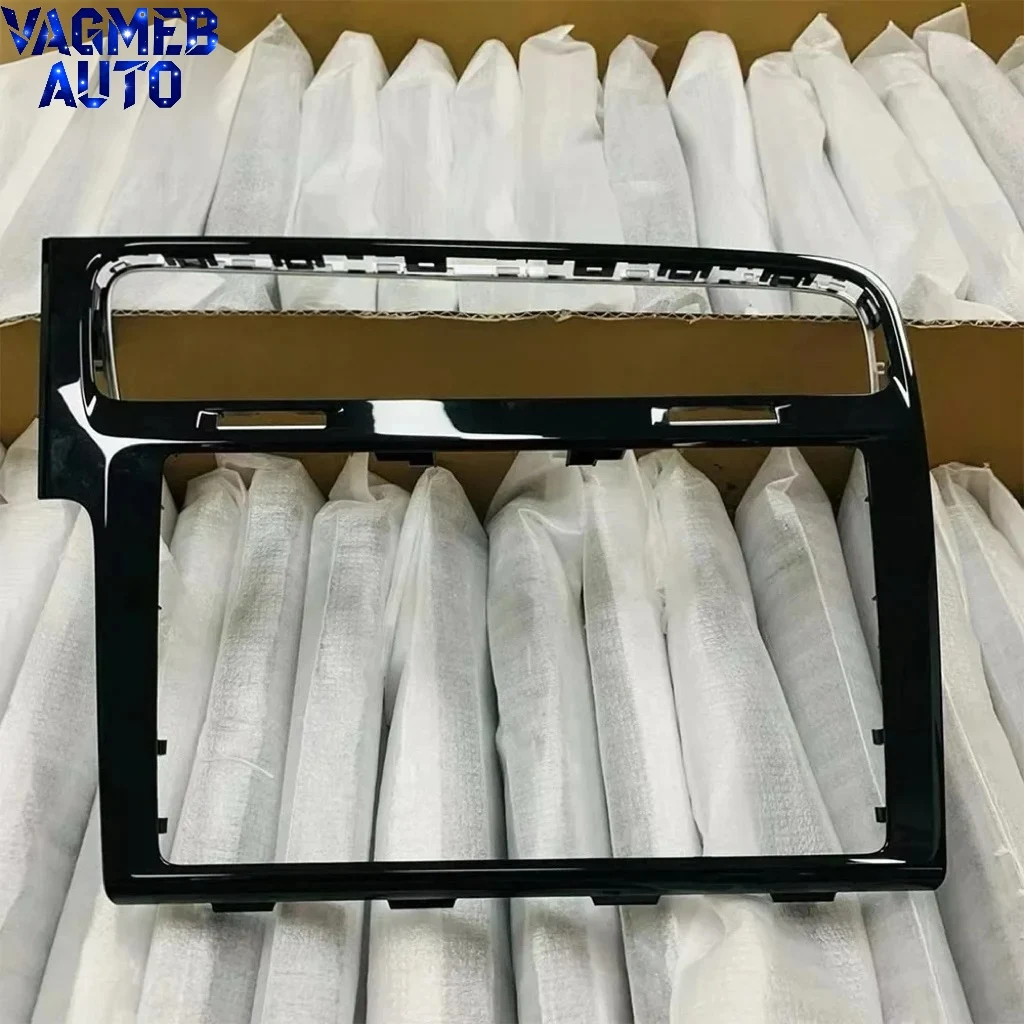 Część wnętrza centralnego panelu sterowania VW pasująca do Golf MK 7 7.5 R LHD RHD 8 / 9.2 cala, szara, czarna fortepianowa, ramka radia MIB