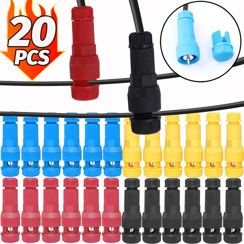 20/1PCS Low Voltage Fastlock Piercing Connector Waterproof Crimp Wiring Terminal Cable Connector Household Electrical Supplies