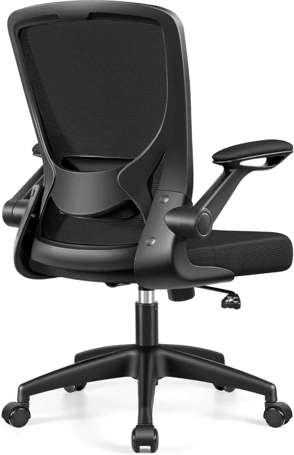 KERDOM Ergonomic Office Chair, Breathable Mesh Desk Chair, Lumbar Support Computer Chair with Wheels and Flip-up Arms