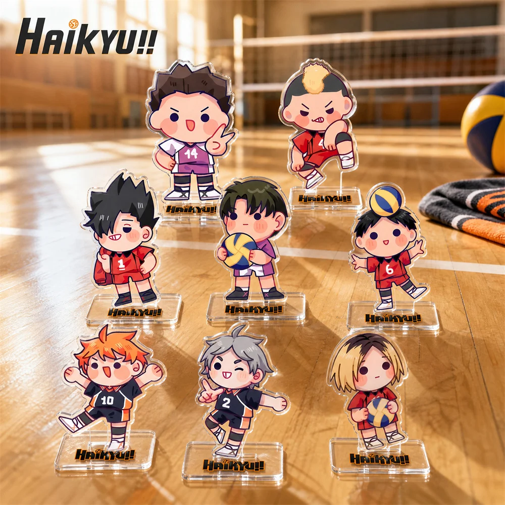 Anime Haikyuu!! 10cm Acrylic Stand/Keyrings Kageyama/Shouyou Tabletop Decorations Accessories Decor Gifts Exquisite Products