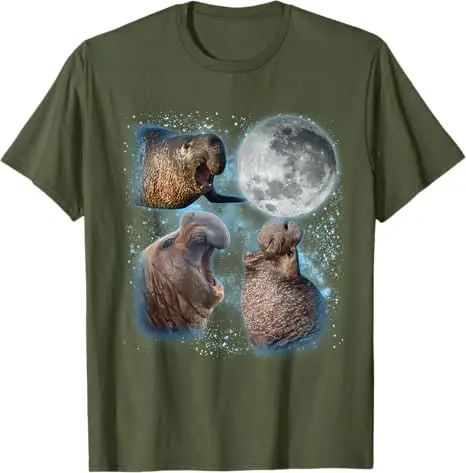Elefanten- und Seehunde-Liebhaber, Galaxie, Mond, Wildtier, Zoologe, T-Shirt, Y2k, ästhetische Kleidung, Neuheitsgeschenk, Streetwear, personalisiertes T-Shirt – Detail 8