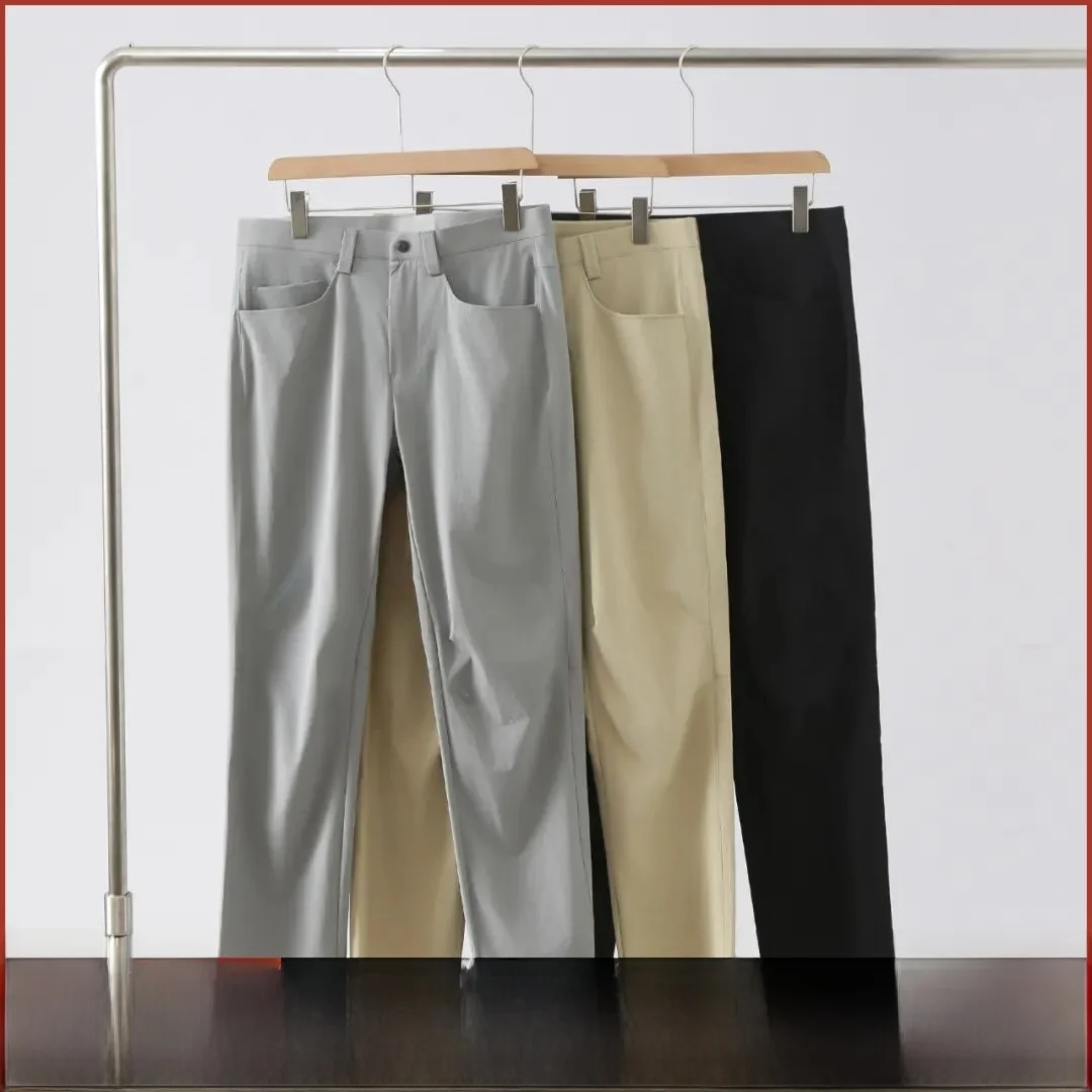 

Outdoor Men's Slim Fit Long Pants Windproof Waterproof Fabric Casual Spring Summer Thin Sle Busin Leisure Straight Leg T...