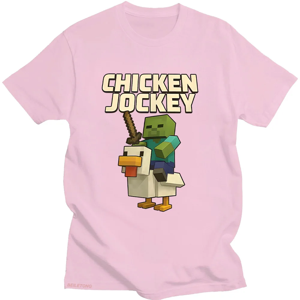 Camisetas Vintage con diseño de pollo Jockey, camiseta de pollo Jockey en un amante del pollo, camisetas suaves de algodón de alta calidad, camisetas Y2K para hombres y mujeres