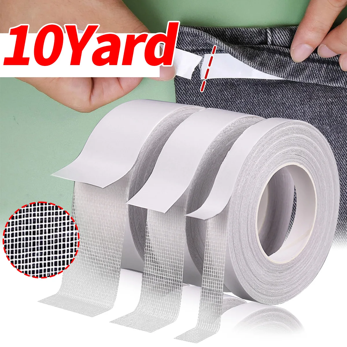 Pant Fold Tape - Self-Adhesive Double-Sided Tape Suitable for Clothing DIY | Invisible Pants Length Adjuster Easy to Stick Tape