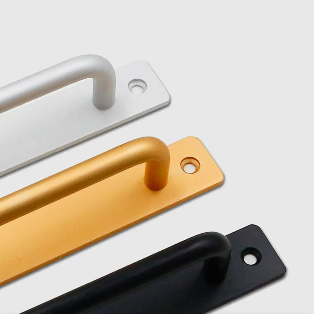 Barn Door Handles Balcony Sliding Door Pulls Heavy Duty Gate Handle Aluminium Alloy Window Cabinet Knobs Furniture Hardware