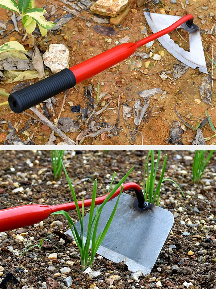 Hollow Hoe Sharp Handmade Hoe Gardening Outdoor Farm Planting Plowing Tool Digging Handheld Agriculture Rake Tool