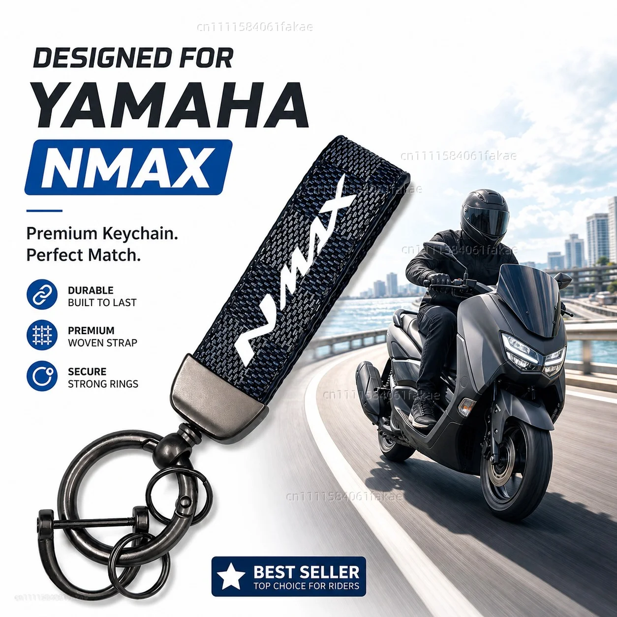 For YAMAHA NMAX125 NMAX150 NMAX155 NMAX160 NMAX 125 150 155 160 Motorcycle Keychain Custom Logo Gift for Rider Men Women