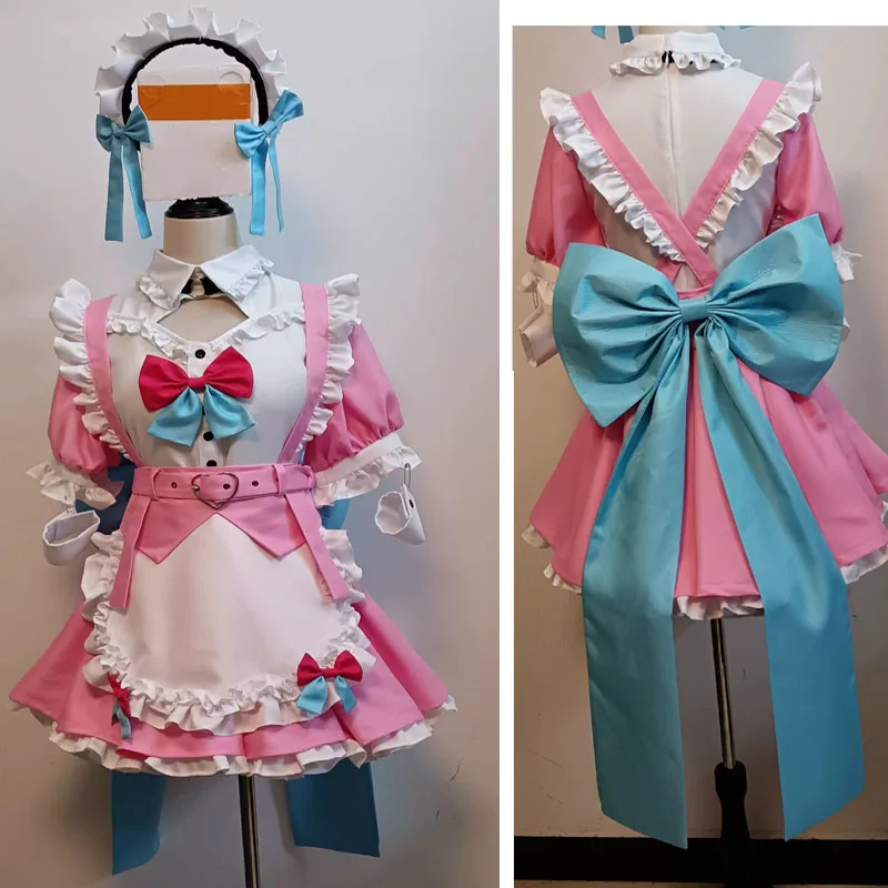 

VTuber Sakuna Yuuki Cosplay Costume Women Dresses Uniform Halloween Party Outfit Custom Size