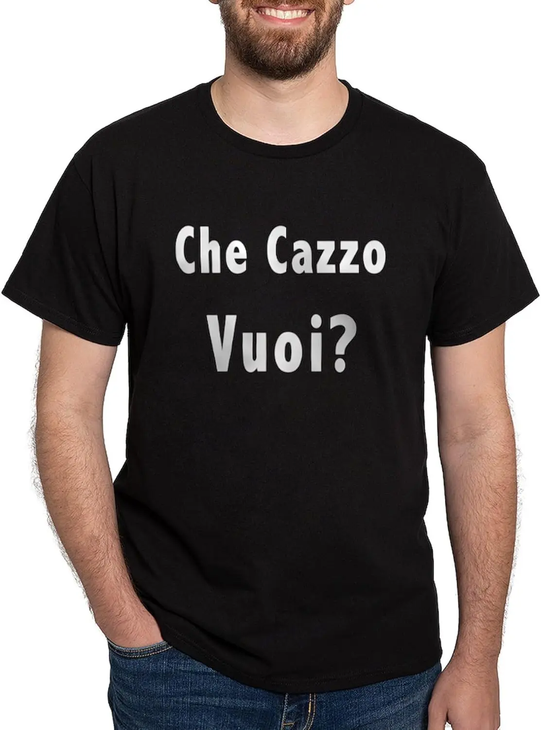 CafePress Che Cazzo Vuoi? Dark T Shirt Men's 100% Cotton, Classic Graphic Dark T-Shirt