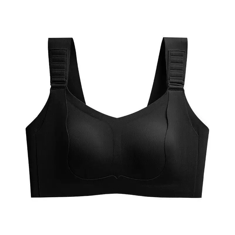 

Plus Size Female Minimizer Bra Adjustable Straps Seamless Anti Droop Side Breast Collection Large Bust Daily Comfort Lingerie