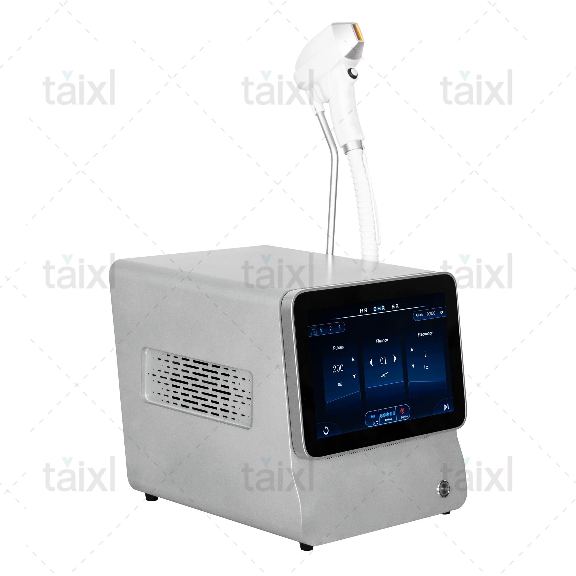 Macchina professionale per la depilazione laser 4000W Ice Platinum 3 lunghezze d'onda 808nm 755nm 1064nm Macchina di bellezza a diodi indolore