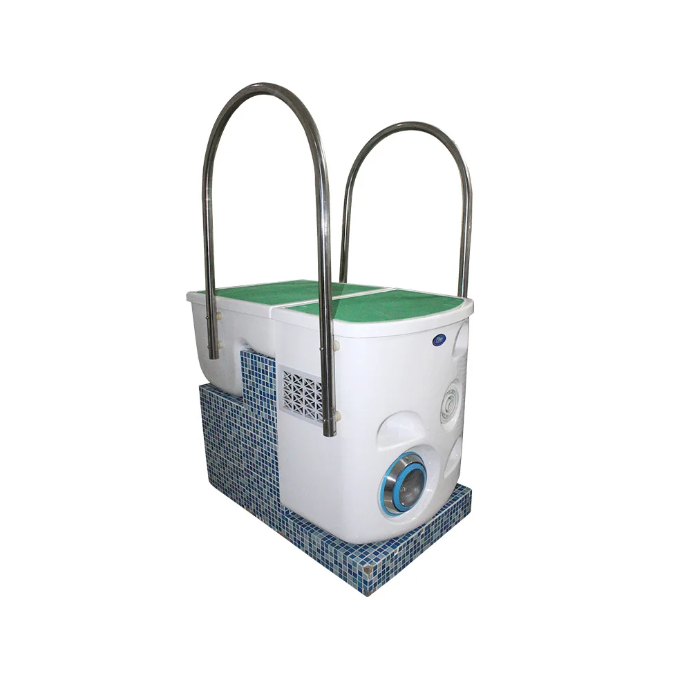 رخيصة الثمن جودة عالية الجدار شنق مرشح الترشيح التكامل لا أنابيب مع مضخات مرشح حمام السباحة مع نظام الإضاءة