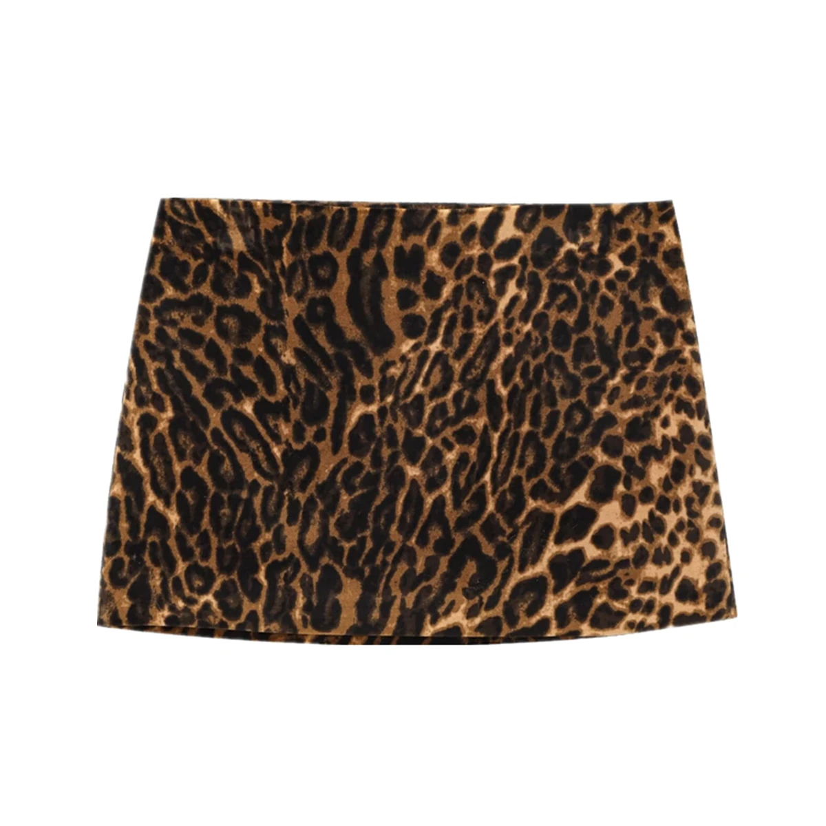 

Jenny&Dave Minimalist Vintage Women's Leopard Print Mini Skirt, High Street Sexy Autumn And Winter Skirt Women