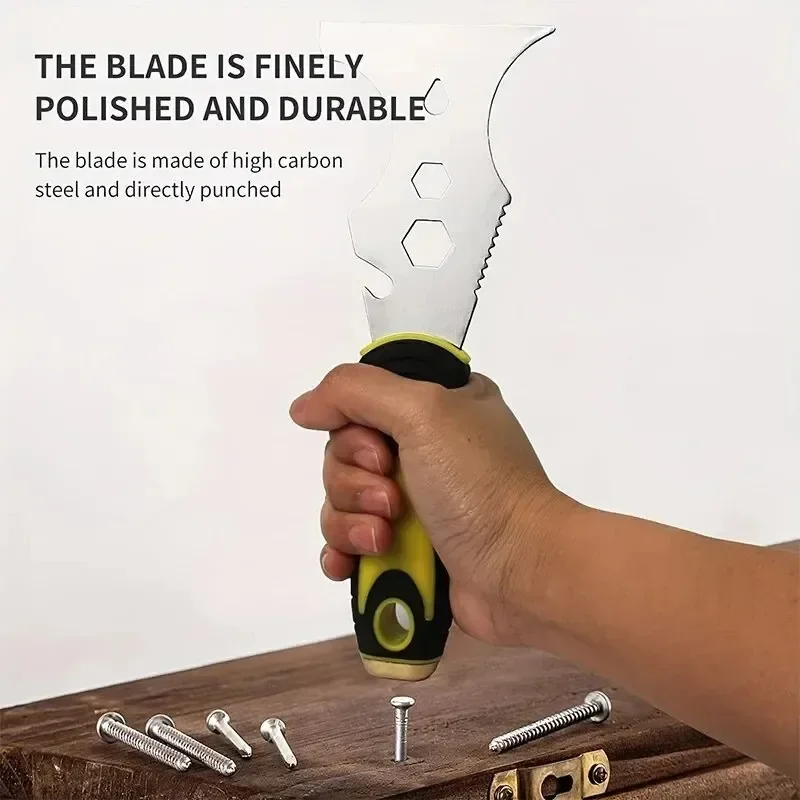 

15 In 1 Multi Use Construction Tool, Paint Scraper, Wallpaper Removal, Can Opener, 1pc Stainless Steel Putty Knife For Home DIY