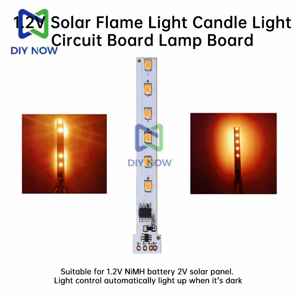 1.2V-3.7V Solar Flame Lamp Board Solar Candle Lamp Circuit Board 12LED Flame Lamp Circuit Board Panel sterowania