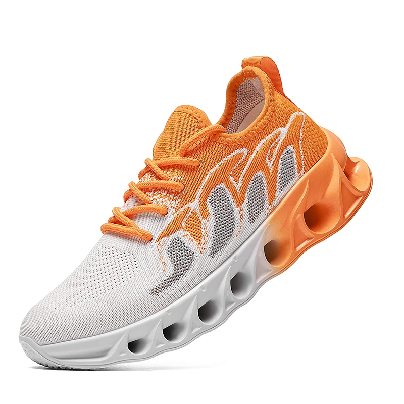 

ELUVA Men Casual Sports Shoes Breathable Lightweight Sneakers Anti-slip Flats Outdoor Running Walking Tenis Athletic Shoes Men
