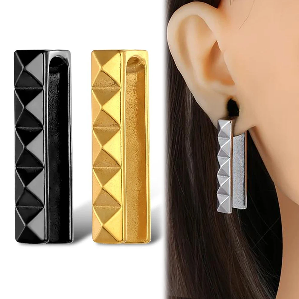 

2PCS Fashion Ear Expander 0g(8mm) Stainless Steel Earlobe Dangling Hanger Weights Stretcher Gauges Body Piercing Jewelry